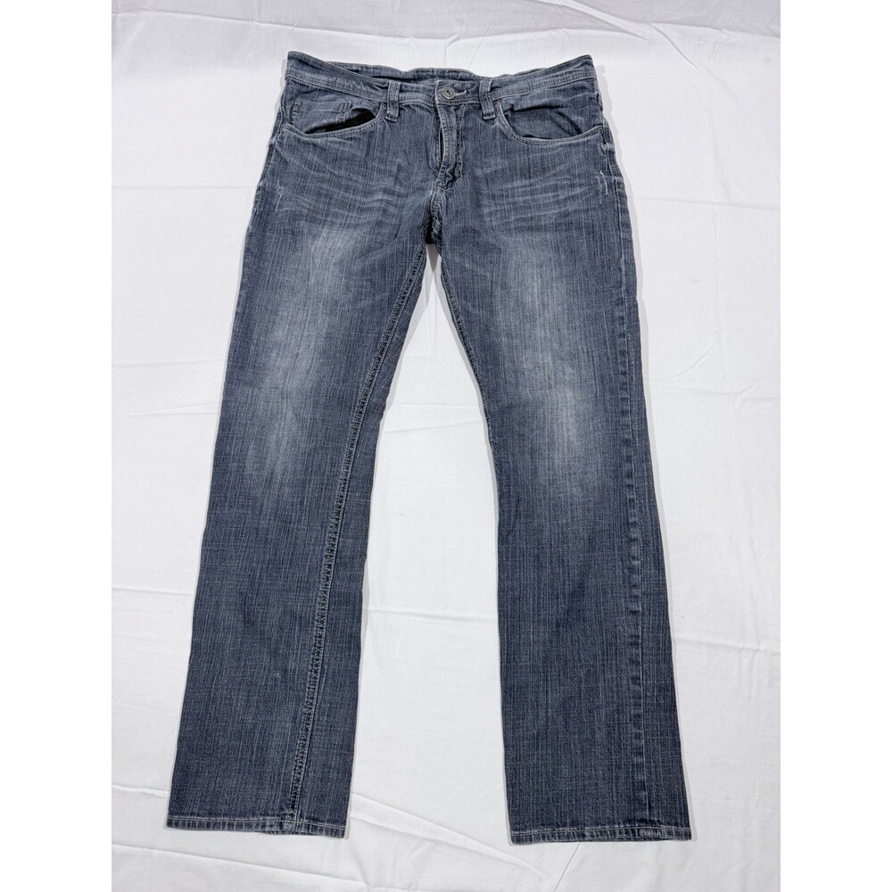 Buffalo David Bitton Jeans Mens 34x32 Evan-X Slim Stretch Blue Medium Wash Denim